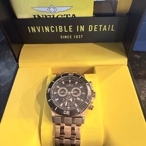 Invicta Gold and Black Dive Watch